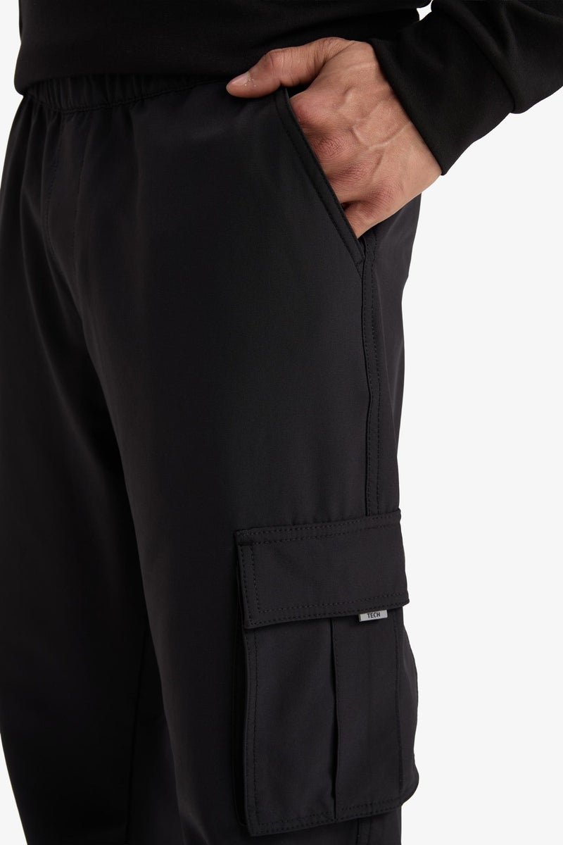 DeFacto Black Man DeFactoFit Standard Fit Woven Cargo Joggers Casual - Image 3